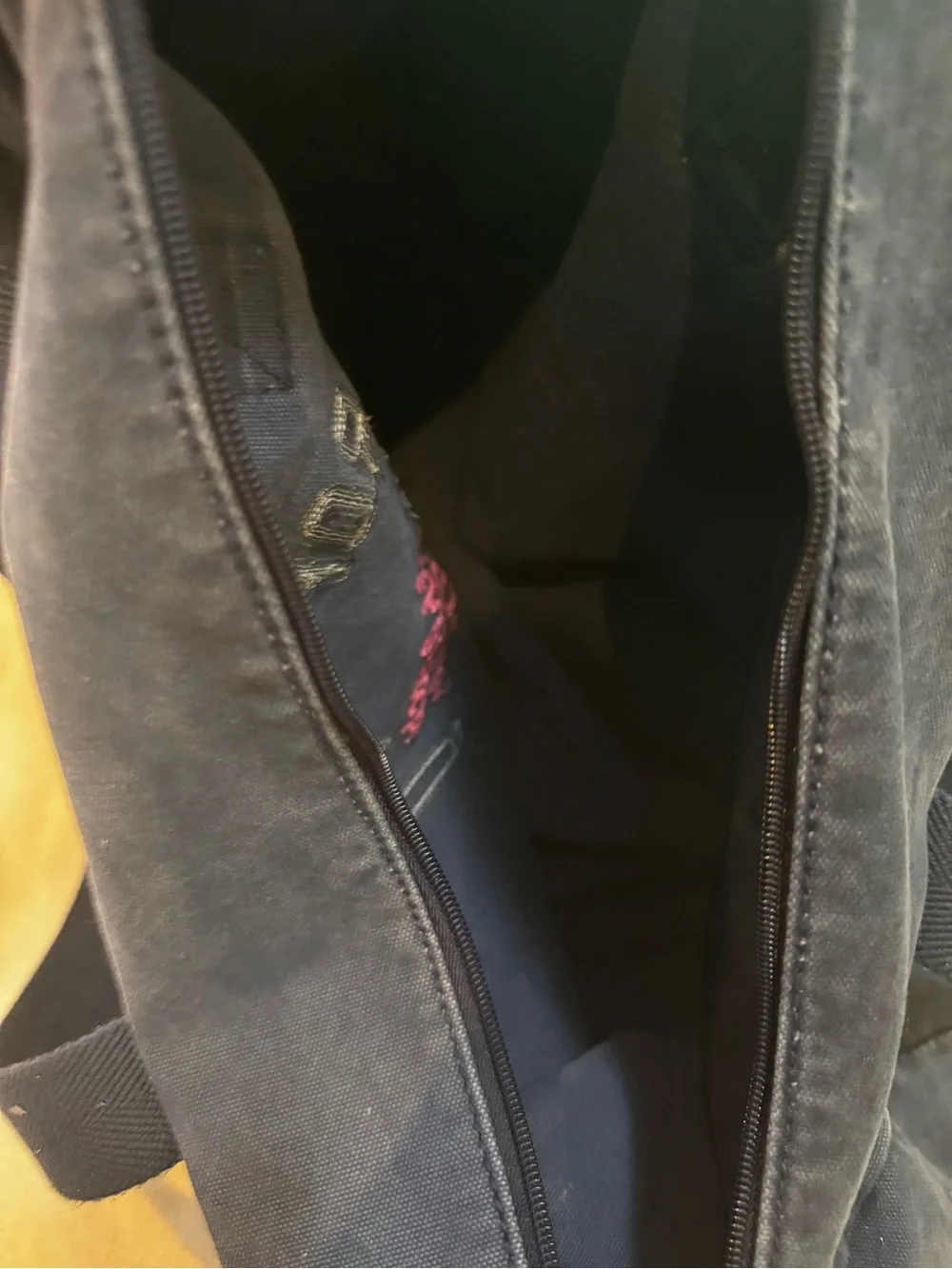 Aeropostale Navy Canvas Duffel with Embroidered Crest